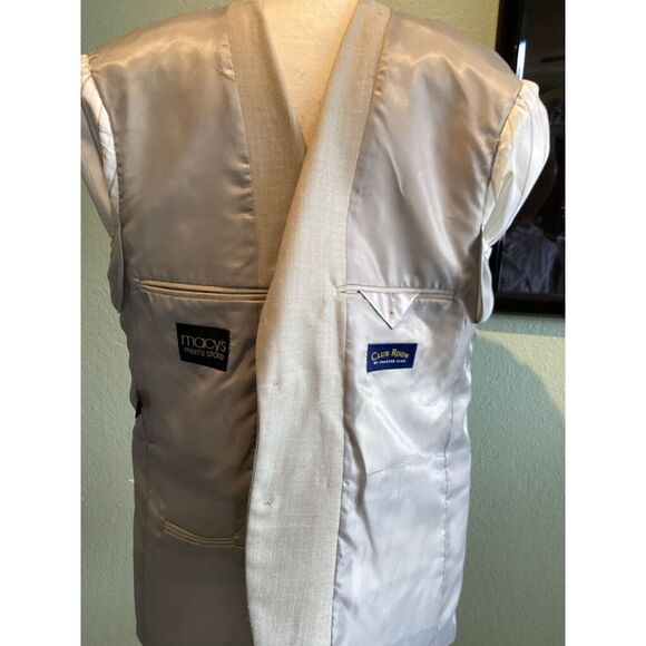 Club Room By Charter Club Wool Silk Linen Blazer Size 42 Short - Picture 11 of 11